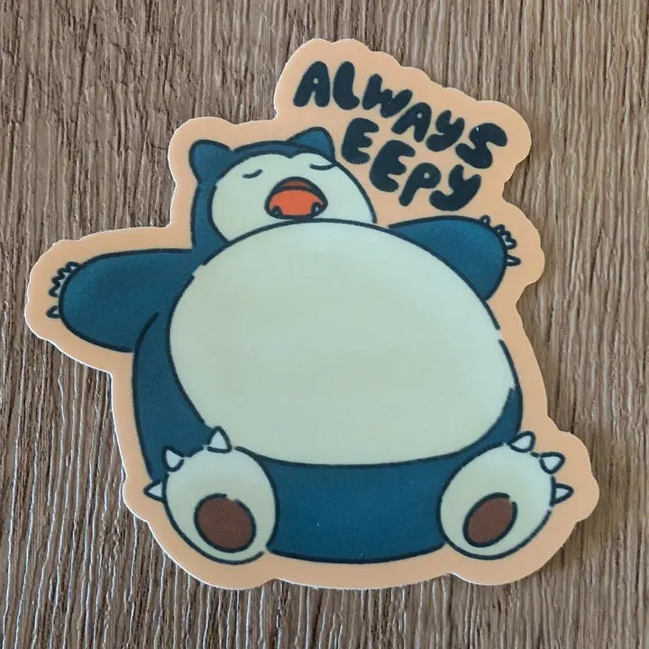 Always Eepy Snorlax Sticker