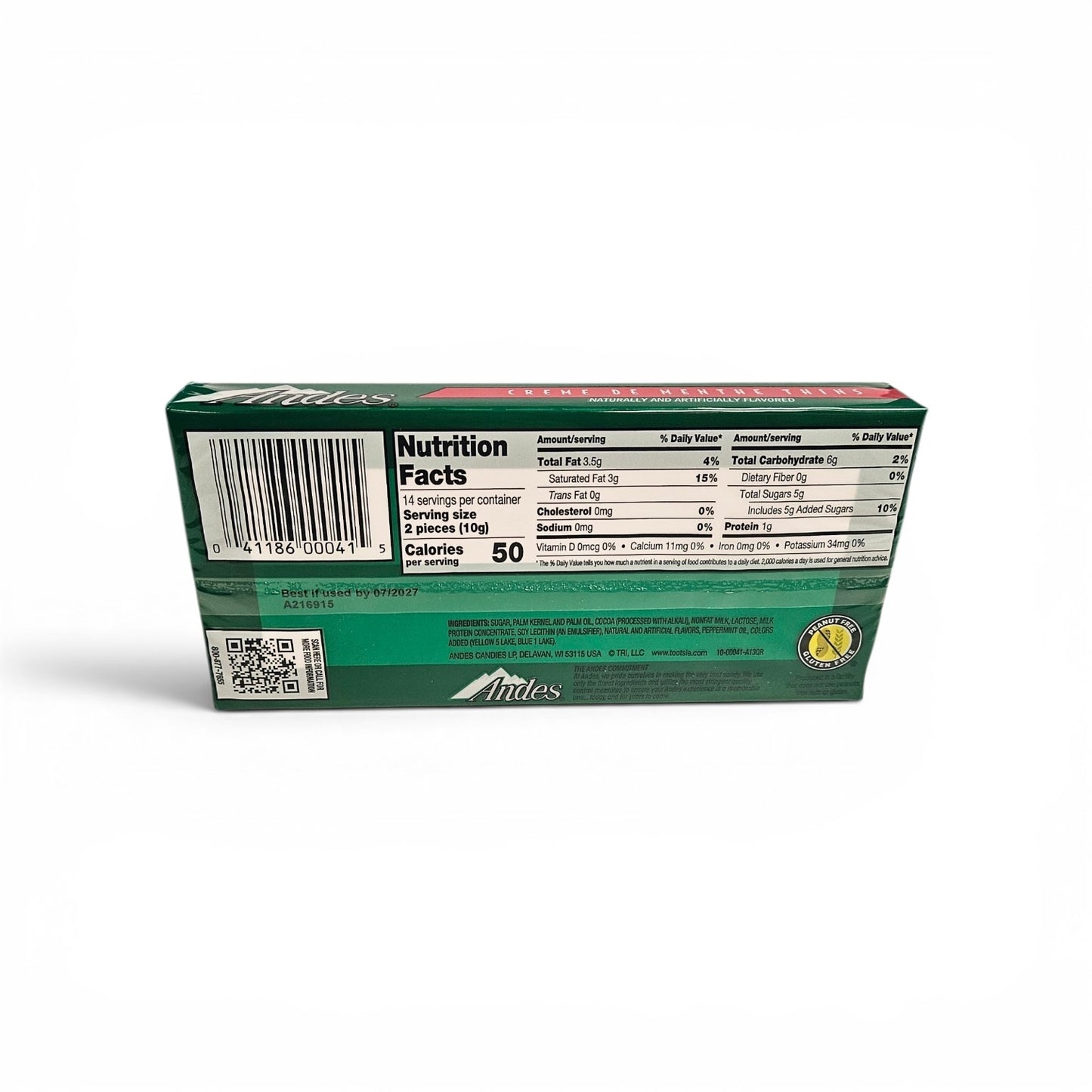 Andes Creme De Menthe Thins Theater Box
