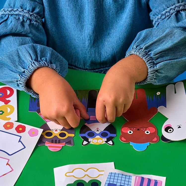 Animal Dress-Up Reusable Stickers