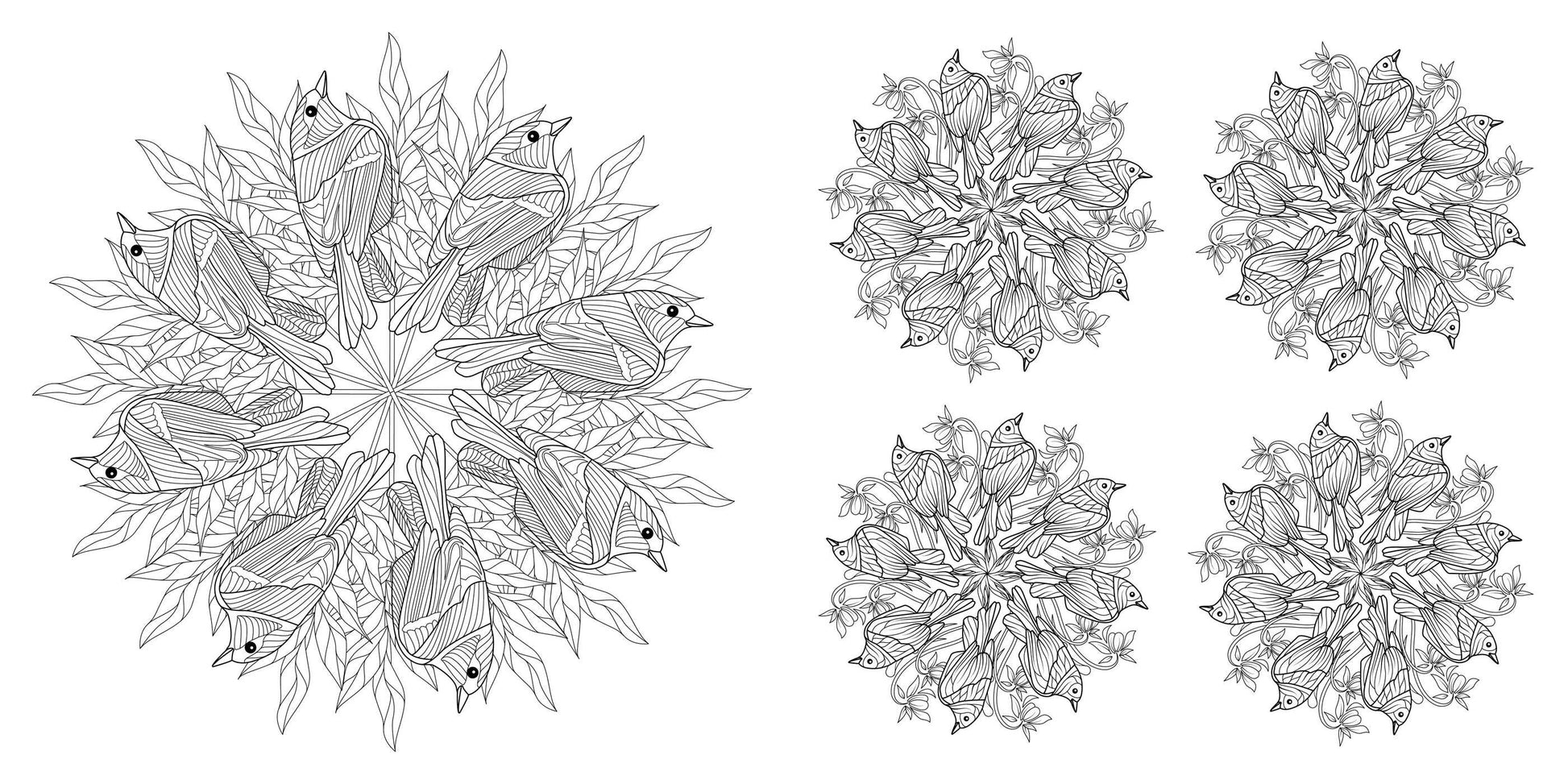 Animal Mandalas Coloring Book