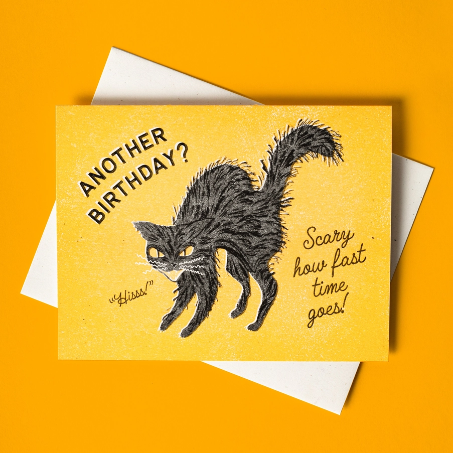 Card Another Birthday Hisss Cat