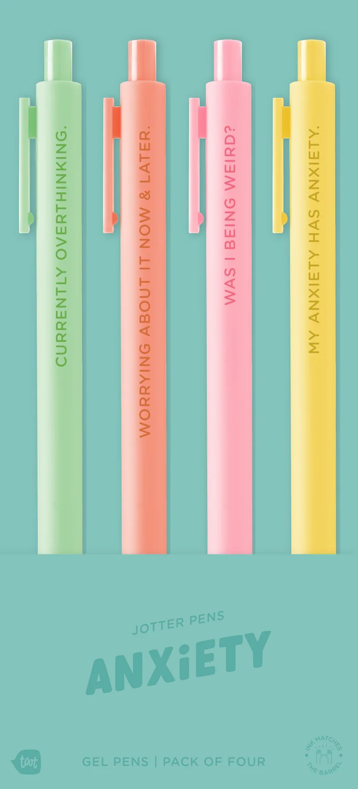 Anxiety Pen Set