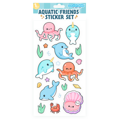 Aquatic Friends Sticker Sheet