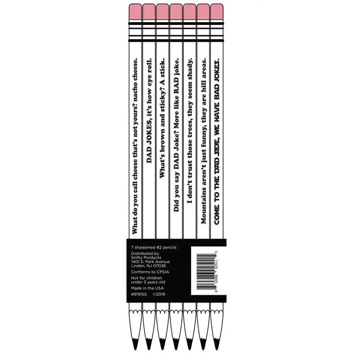 Ask Me About My Dad Jokes Pencils Set of 7