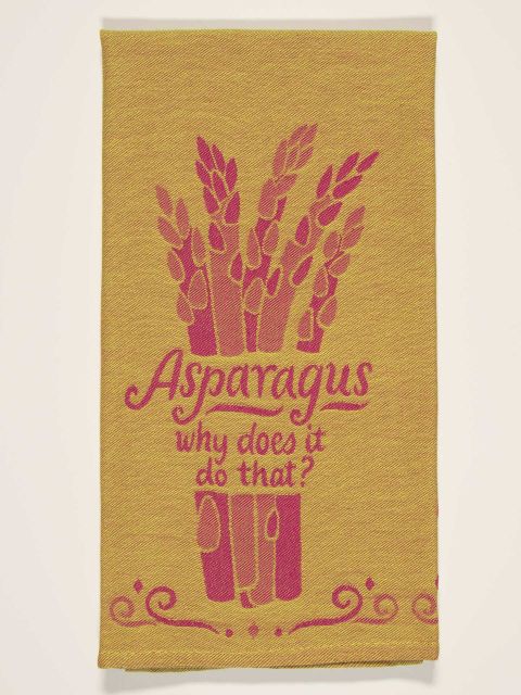 Asparagus Why Does It Do That? Dish Towel