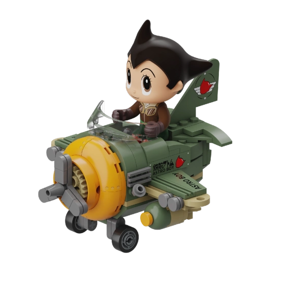 Astro Boy Airplane 3D Bricks Puzzle