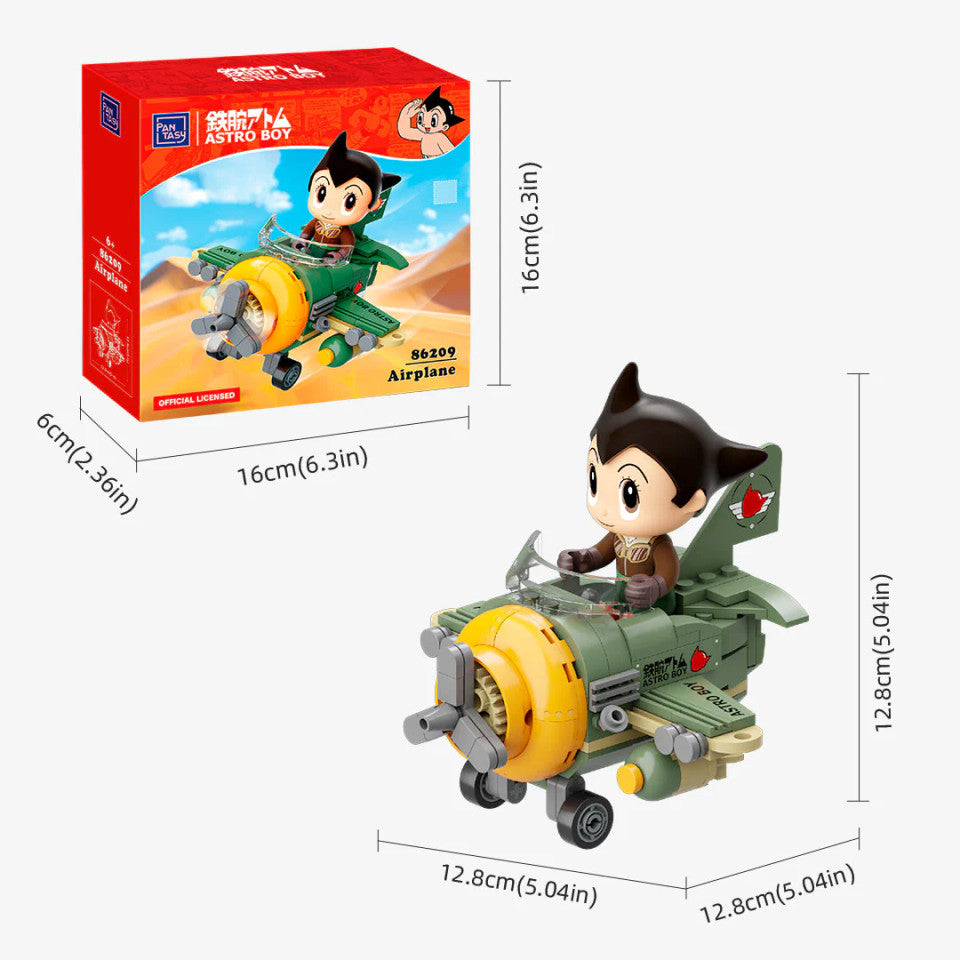 Astro Boy Airplane 3D Bricks Puzzle