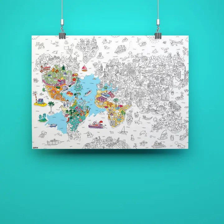 Atlas Giant Coloring Poster