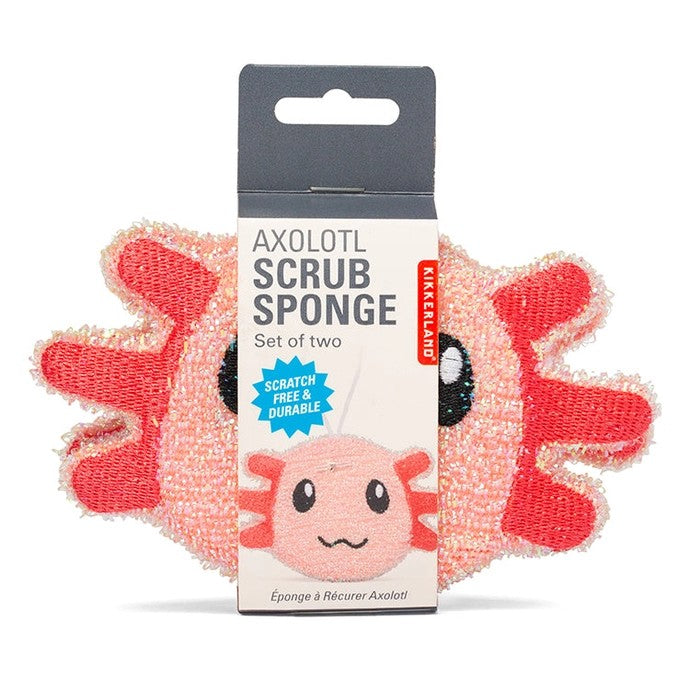 Axolotl Scrub Sponge Set Of 2