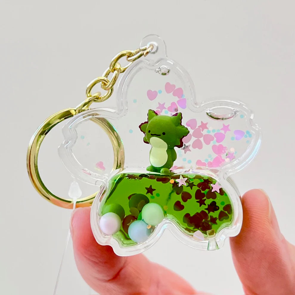 Axolotly Floaty Charm Keychain Version 2