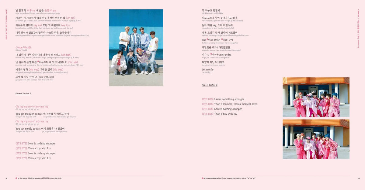 BTS Lyrics Inside Book