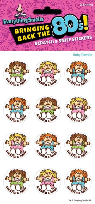 Baby Powder Doll Scratch N' Sniff Stickers