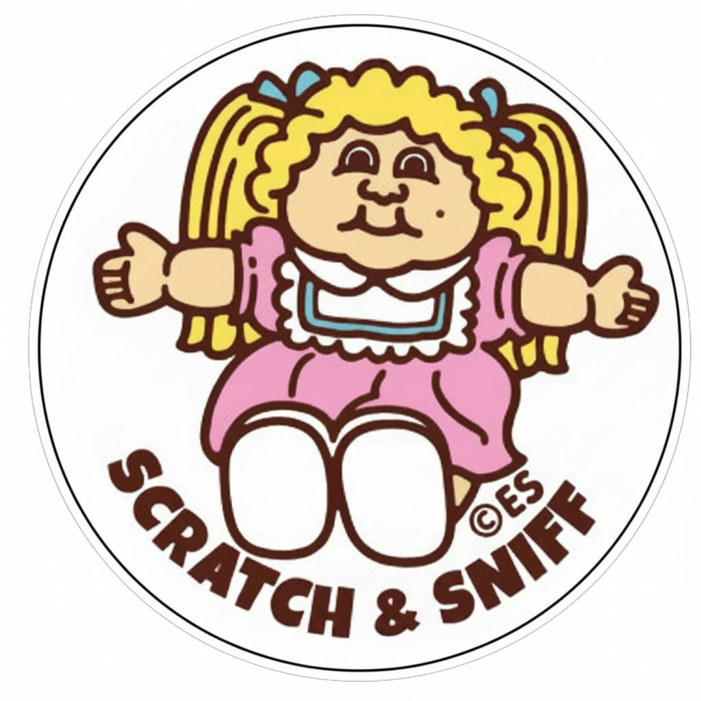 Baby Powder Doll Scratch N' Sniff Stickers