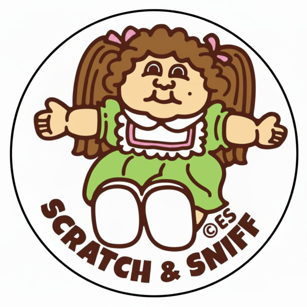 Baby Powder Doll Scratch N' Sniff Stickers