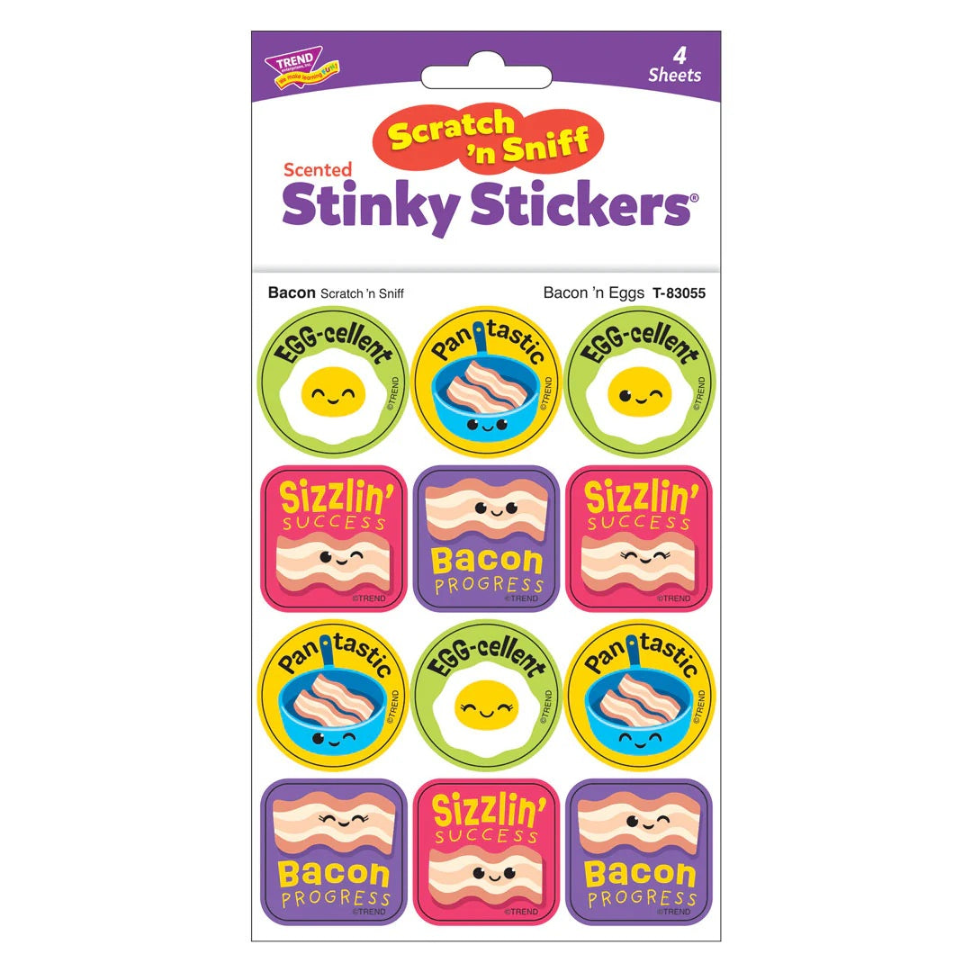 Bacon 'N Eggs Bacon Scent Scratch n Sniff Stickers