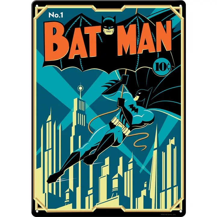 DC Comics Batman Classic Comic Metal Sign