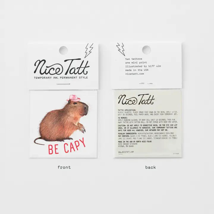Be Capy Nice Tatt Temporary Tattoo