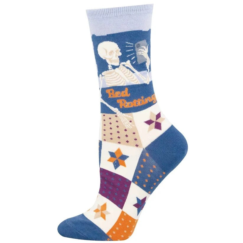 Bed Rotting Women's Socks Blue
