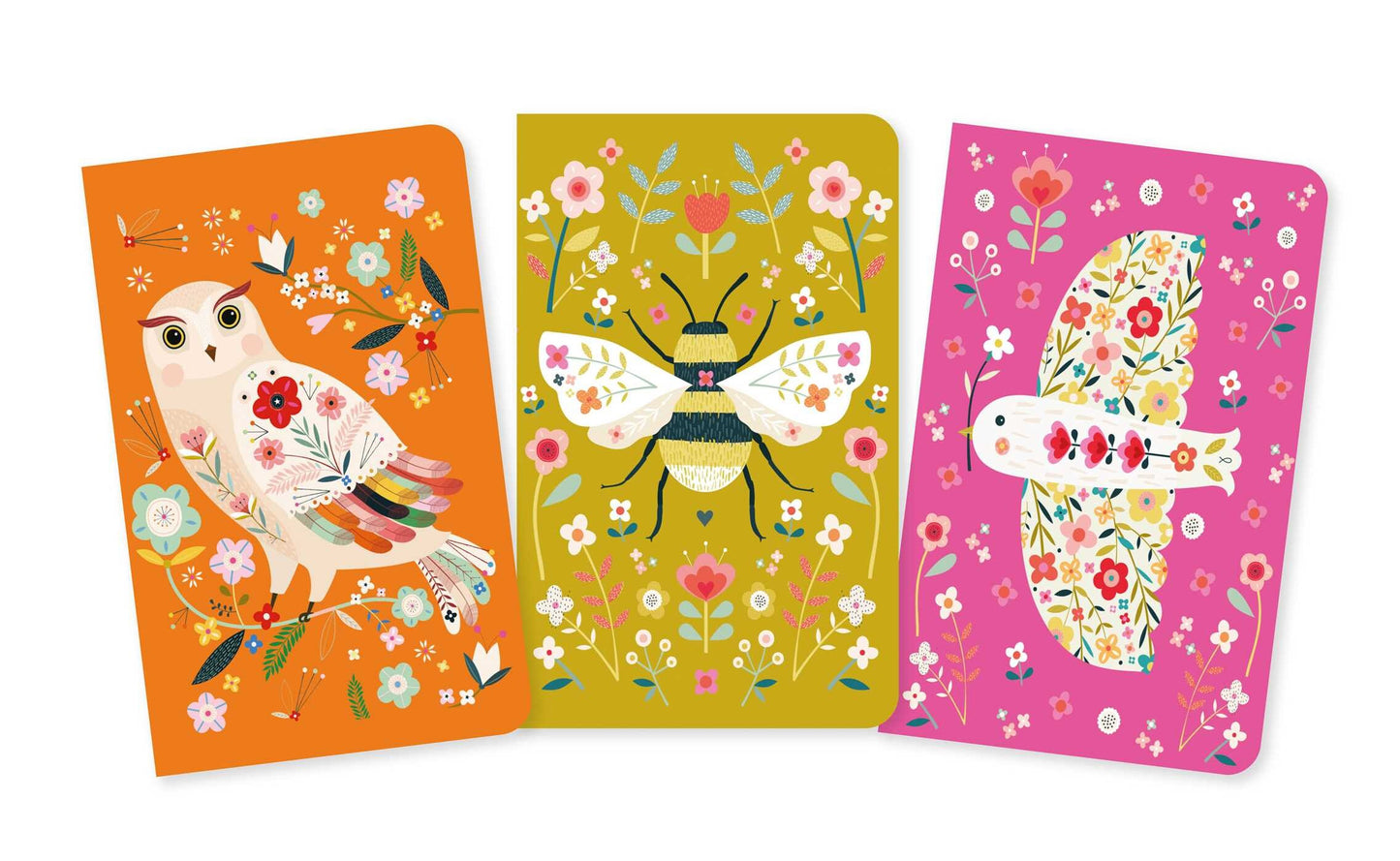 Bee Brown Set Of 3 Mini Notebooks