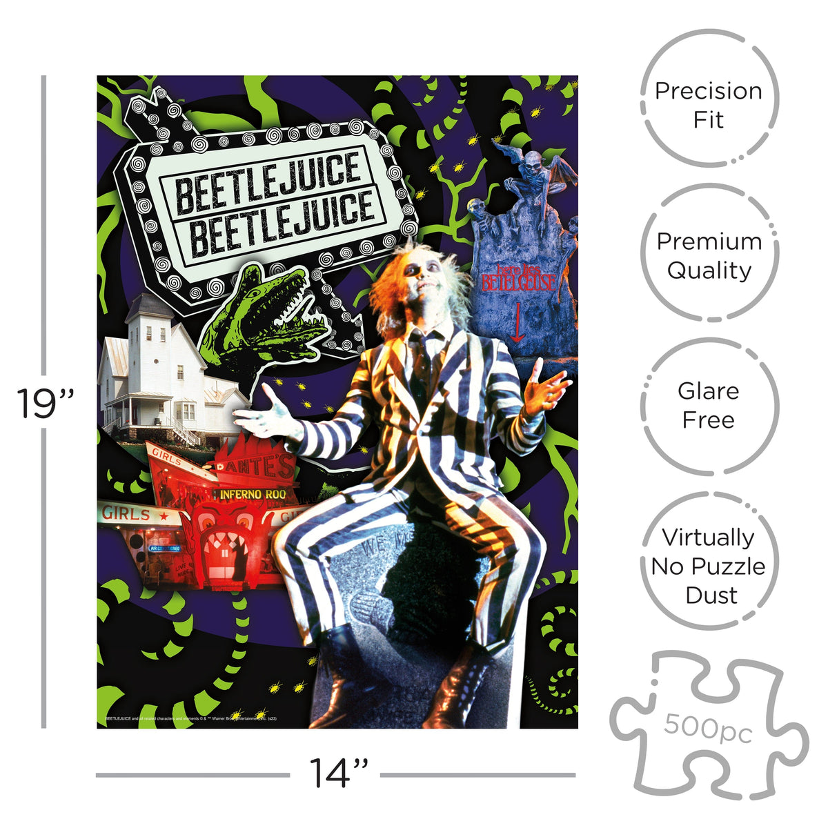 Beetlejuice Coffin Jigsaw Puzzle 500 Pc
