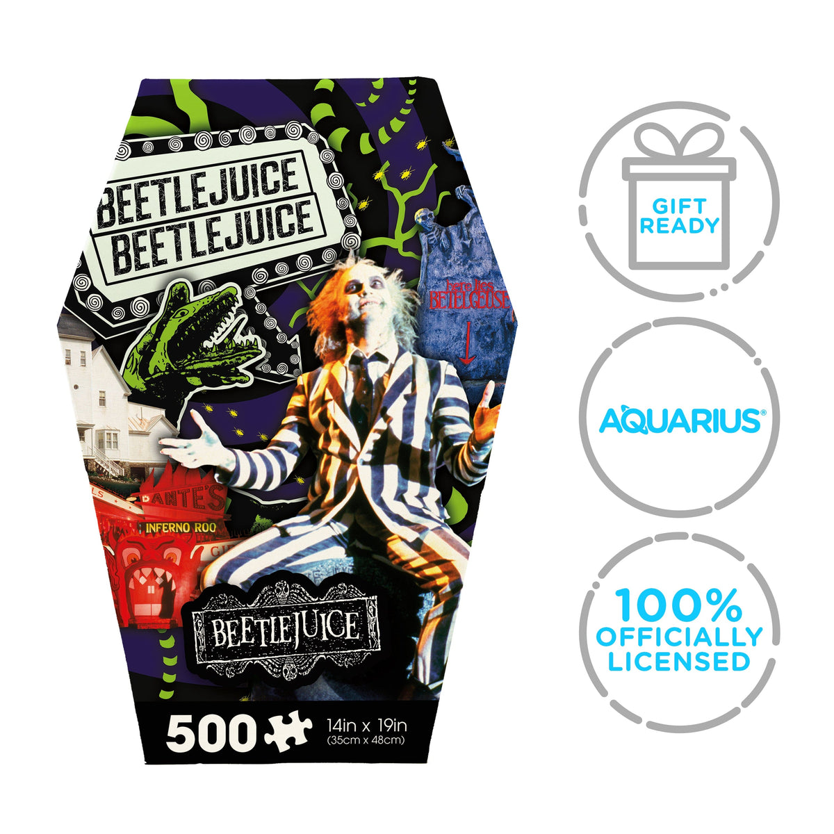 Beetlejuice Coffin Jigsaw Puzzle 500 Pc