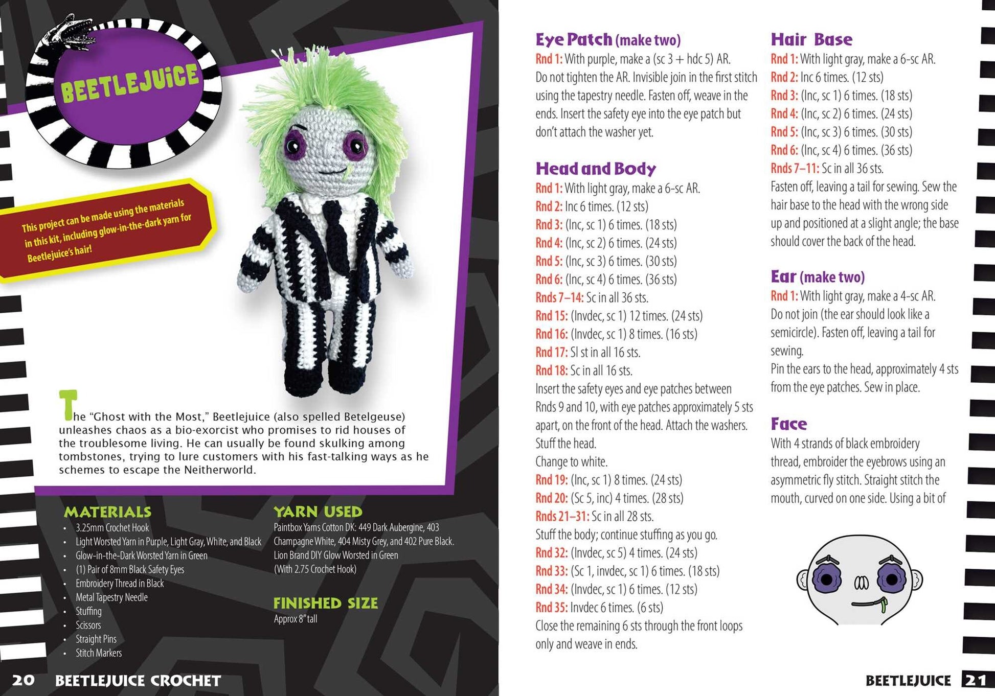 Beetlejuice Crochet Kit