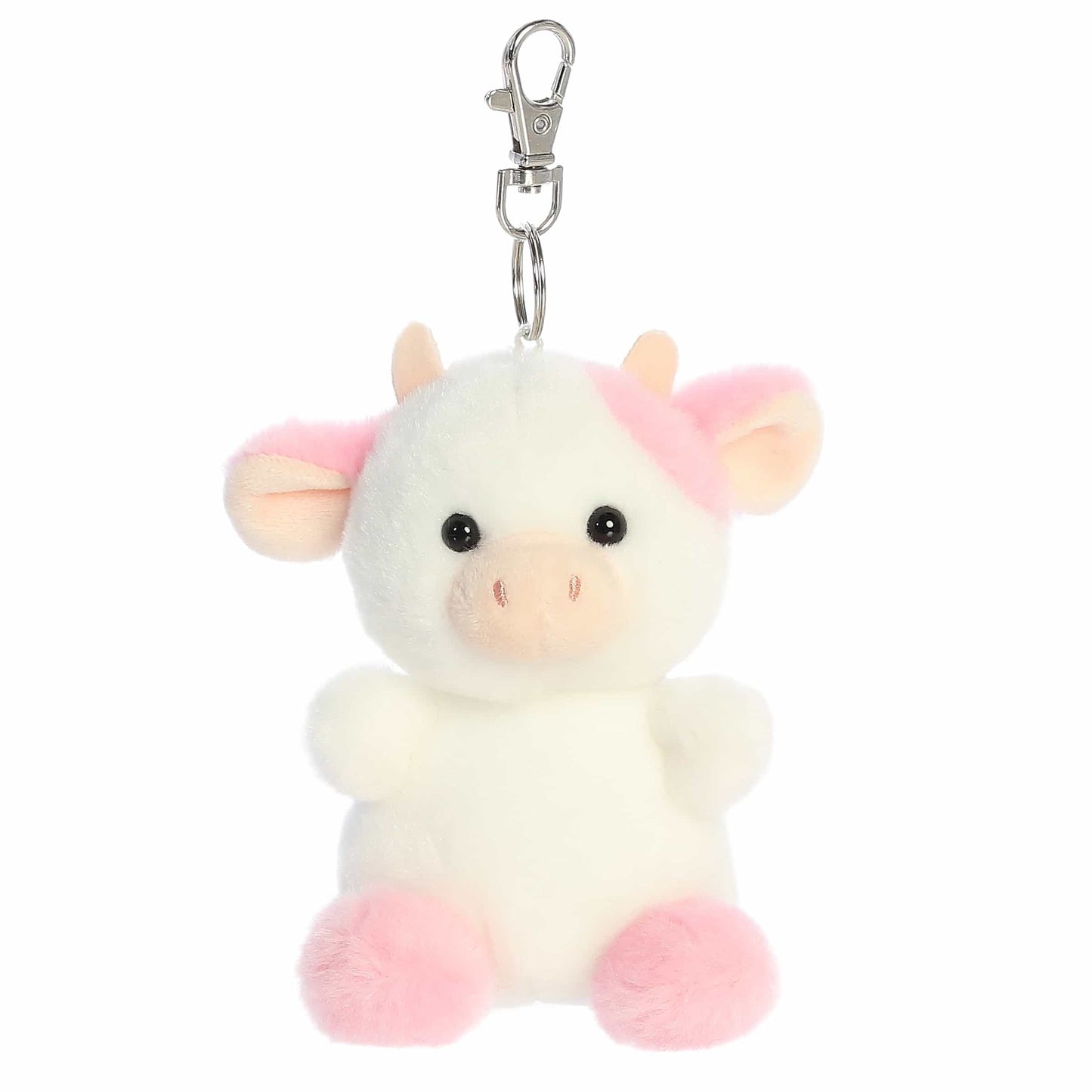 Belle Strawberry Cow Clip-On Palm Pals Plush 4"