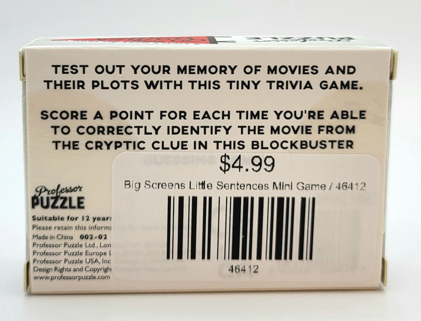 Big Screens Little Sentences Mini Game