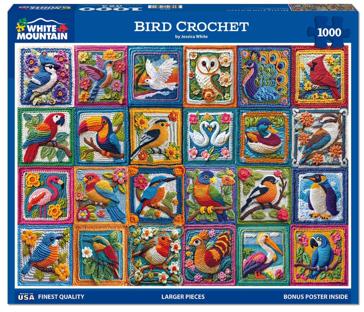 Bird Crochet Puzzle 1000 pc