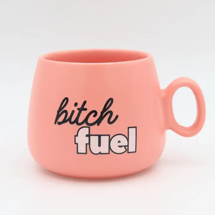 Bitch Fuel Pink Cappuccino Mug