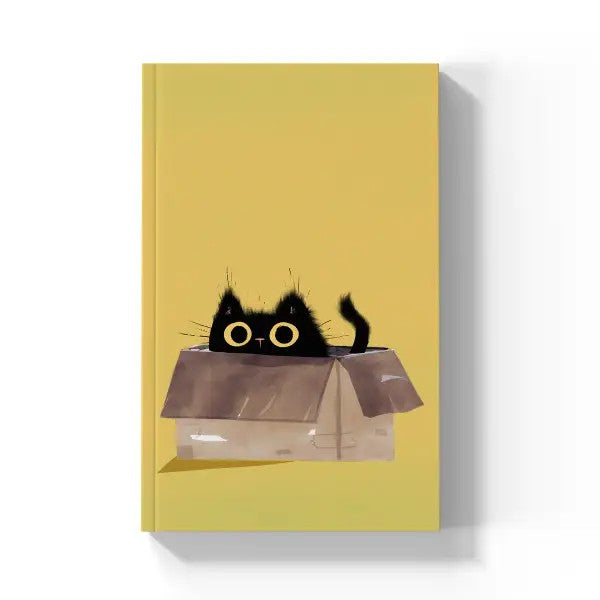 Black Cat In Box Notebook