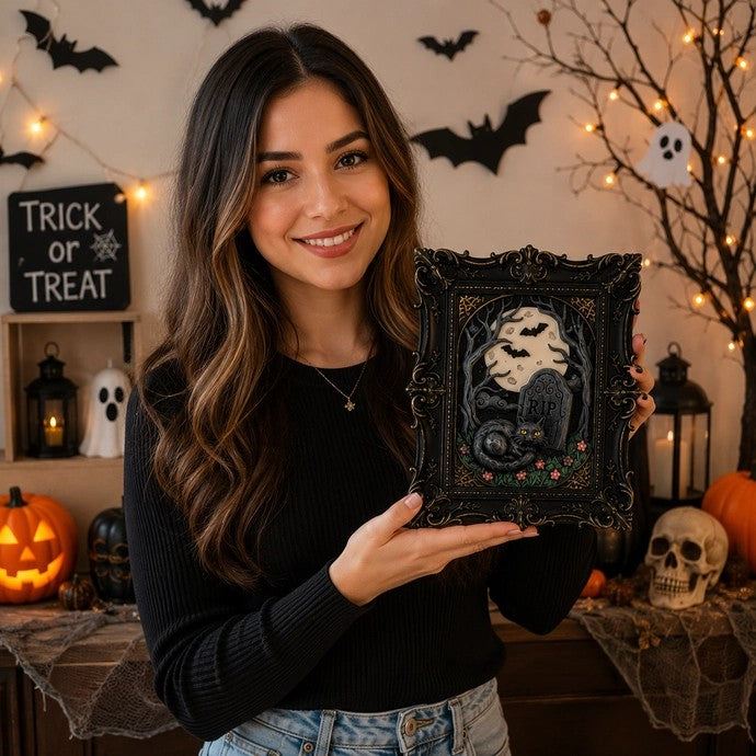 Black Cat Paint Your Own 3D Wall Frame