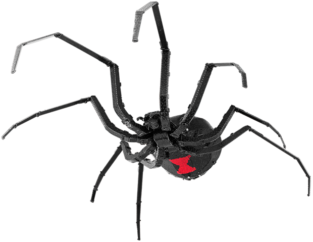 Black Widow Spider Metal Model