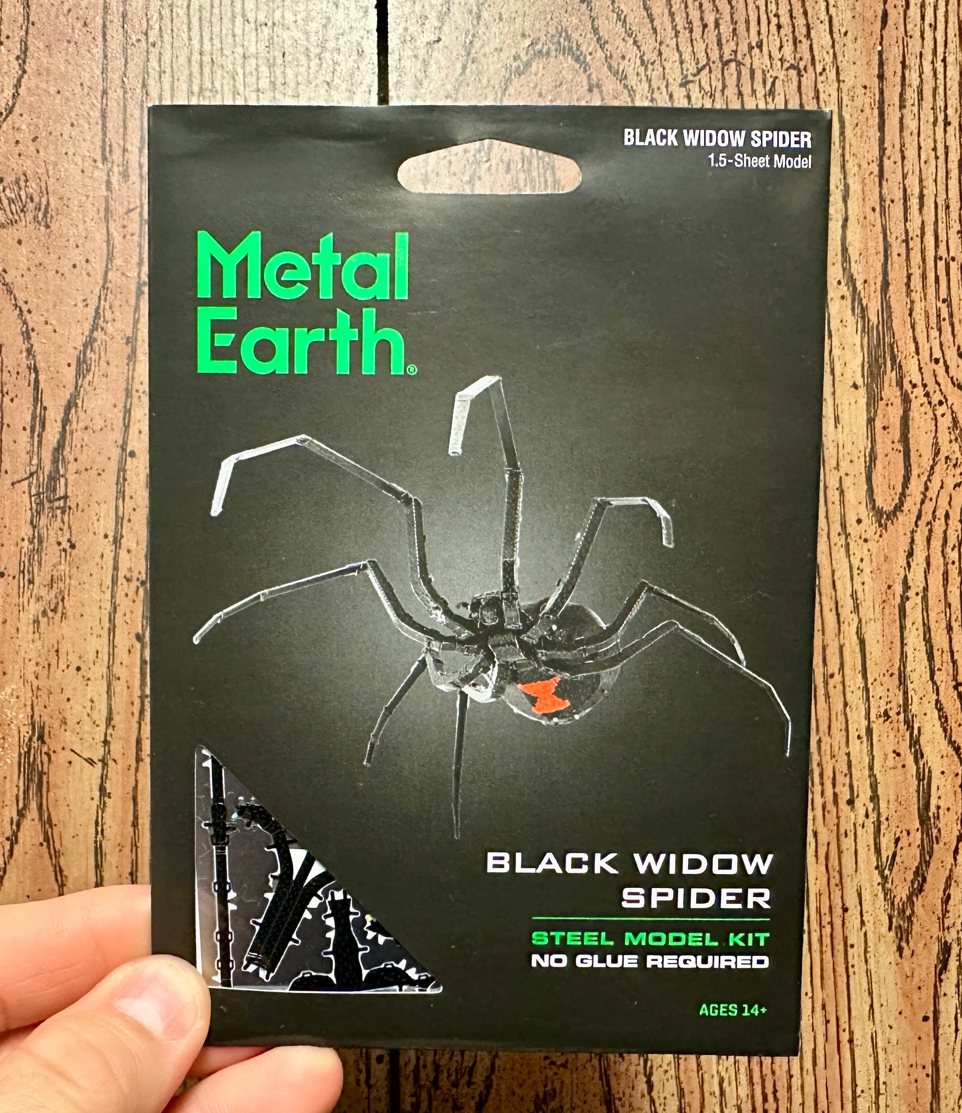 Black Widow Spider Metal Model