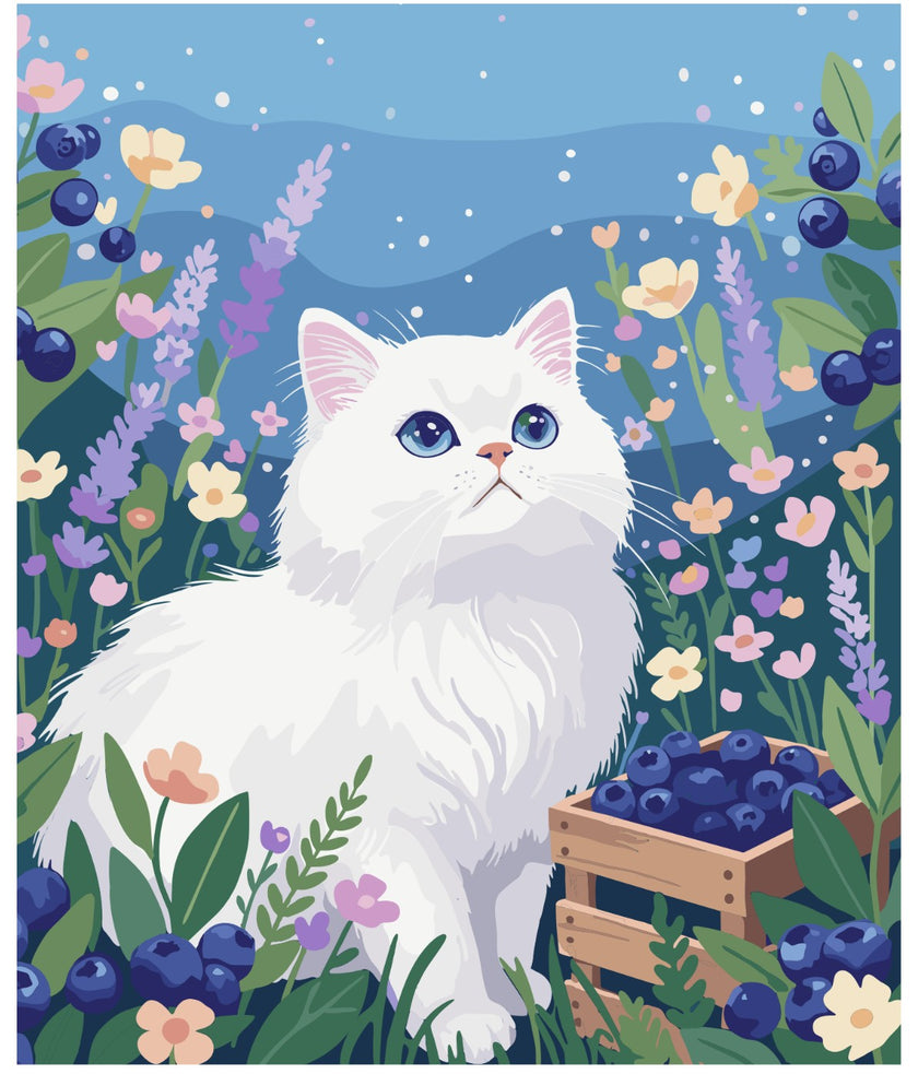 Pixelpop Blueberry Guardian Diamond Art Canvas Kit