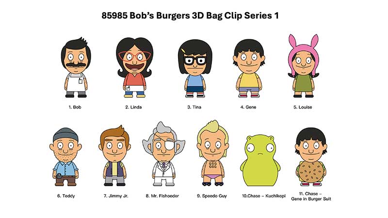 Bob's Burgers Figural Bag Clip