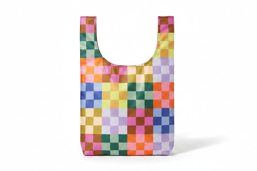 Bold Checkered Twist Bag Medium