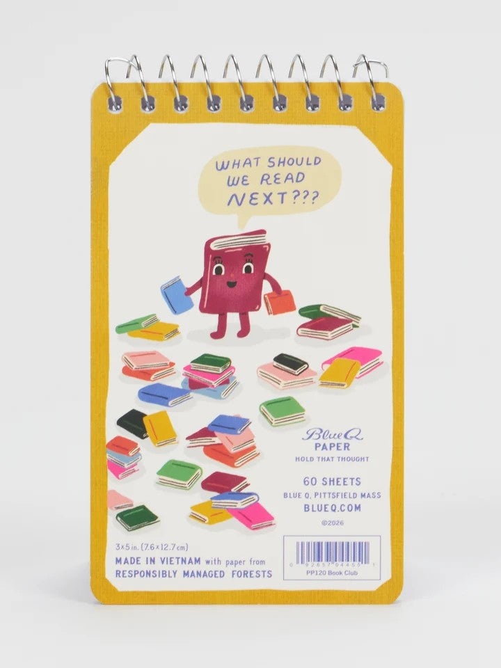 Book Club 3x5 Spiral Notebook