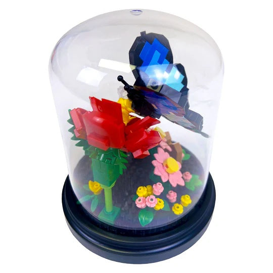 Botanical Blocks Blue Butterfly