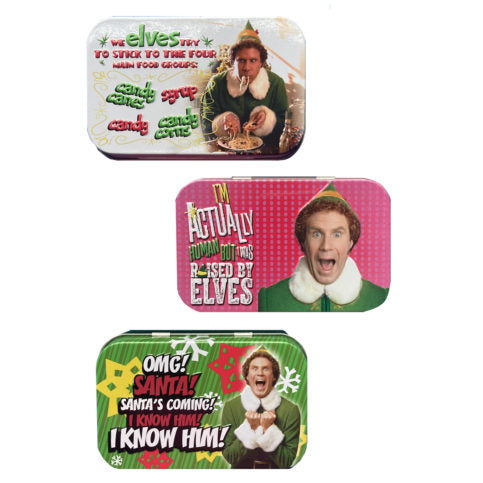 Elf Pass The Syrup Maple Candy Tin Christmas