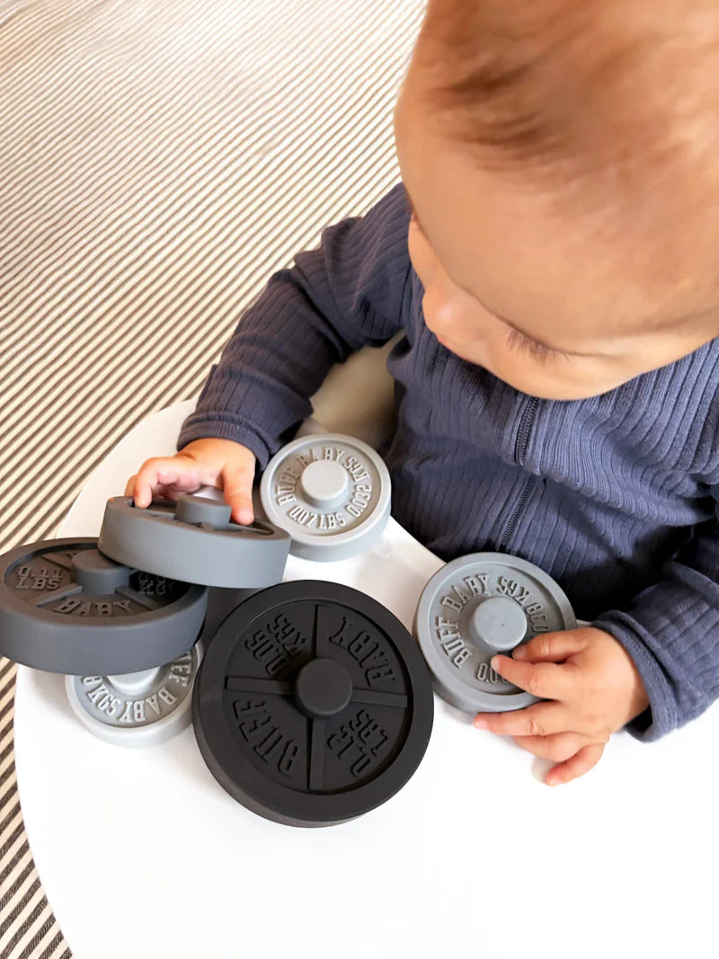 Buff Baby Weight Plate Stacking Toy