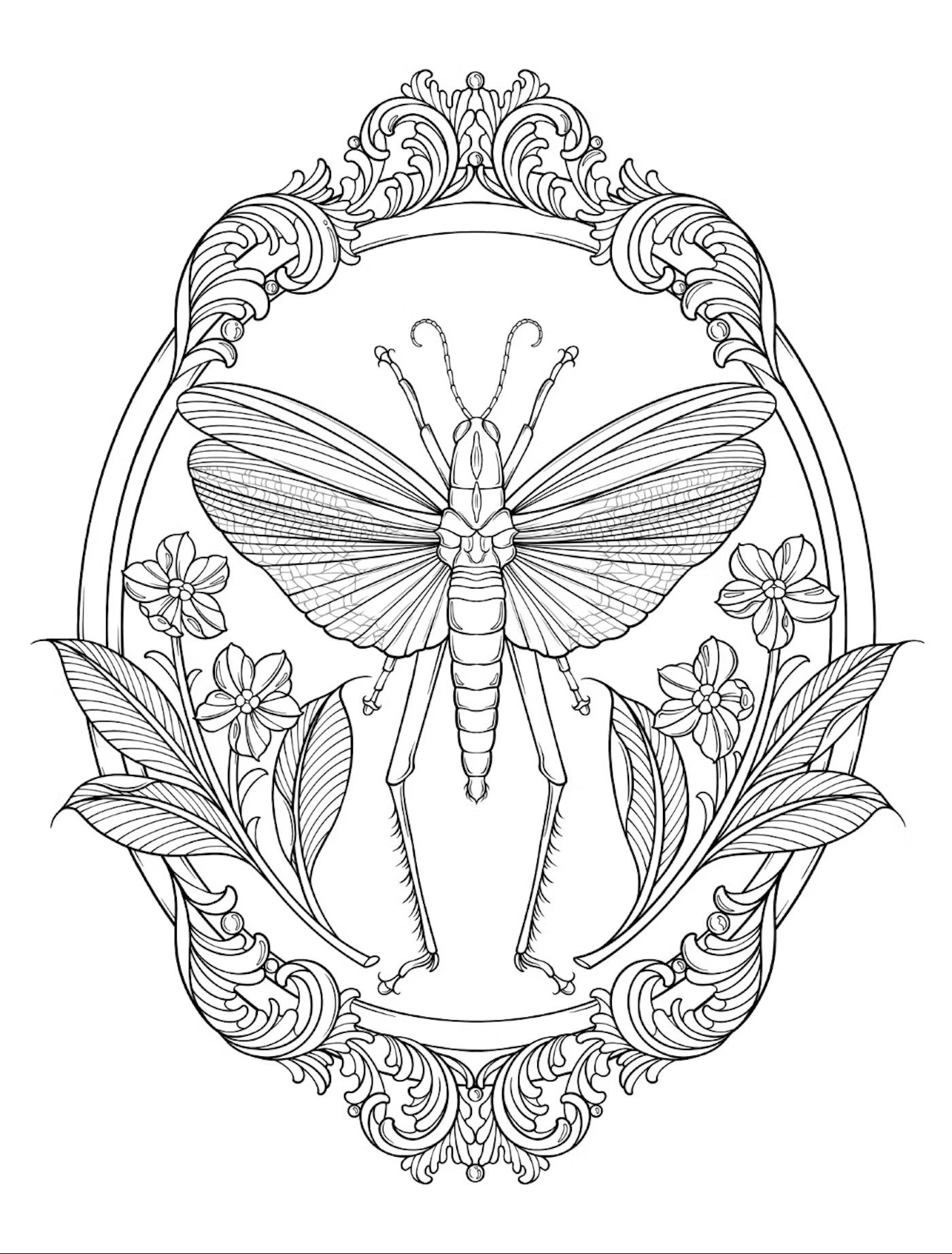 Bugs & Blooms A Botanical Coloring Book