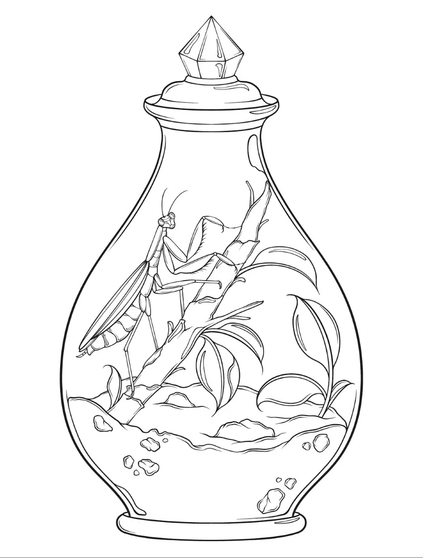 Bugs & Blooms A Botanical Coloring Book