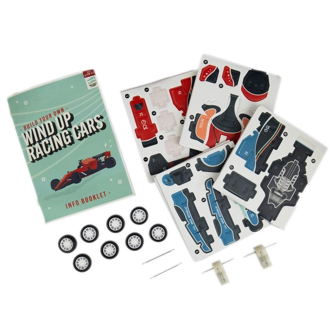 Build Your Own Wind Up Racing Cars