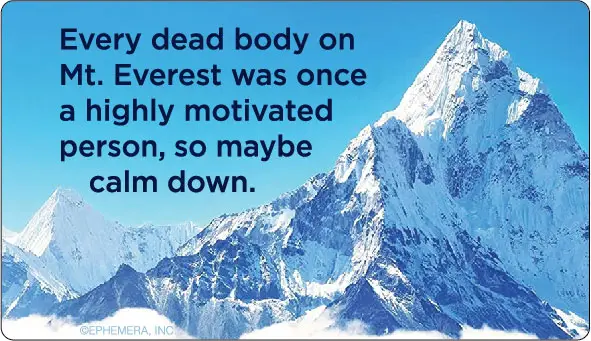 Every Dead Body On Mt. Everest Bumper Sticker