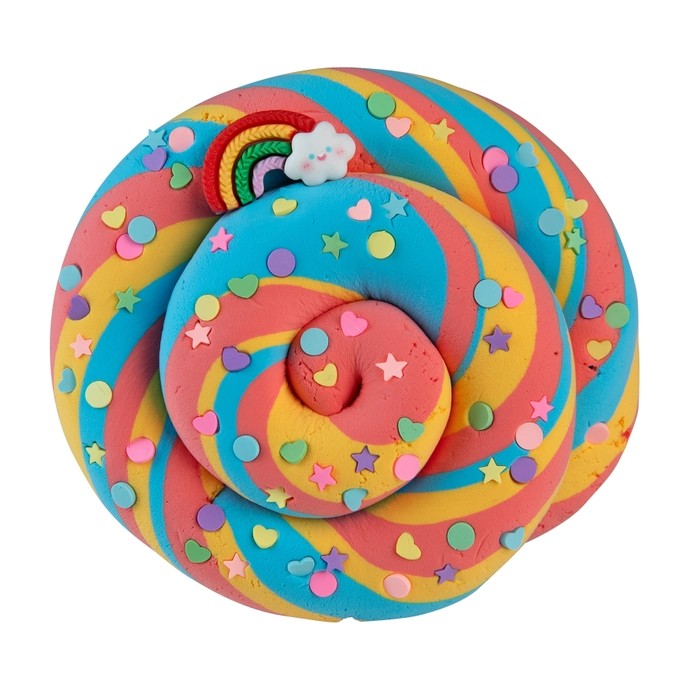 Butter Slimi Rainbow Swirl Slime