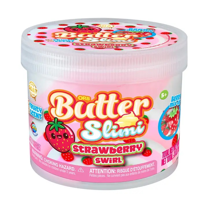 Butter Slimi Strawberry Swirl Slime