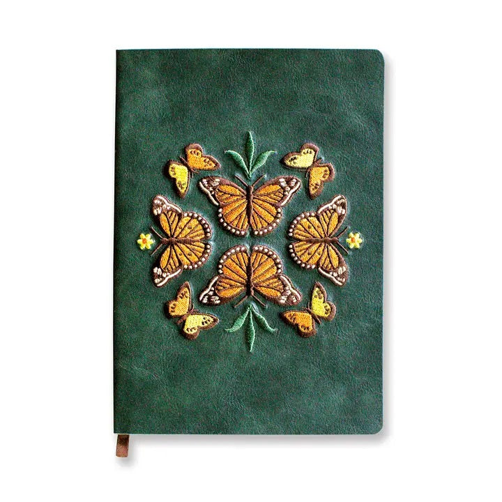 Butterfly Dance Embroidered Notebook
