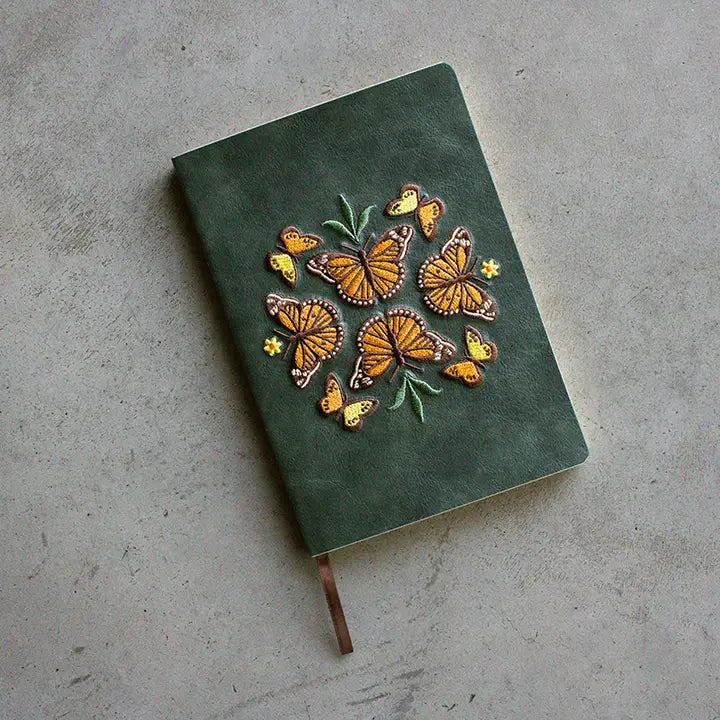 Butterfly Dance Embroidered Notebook
