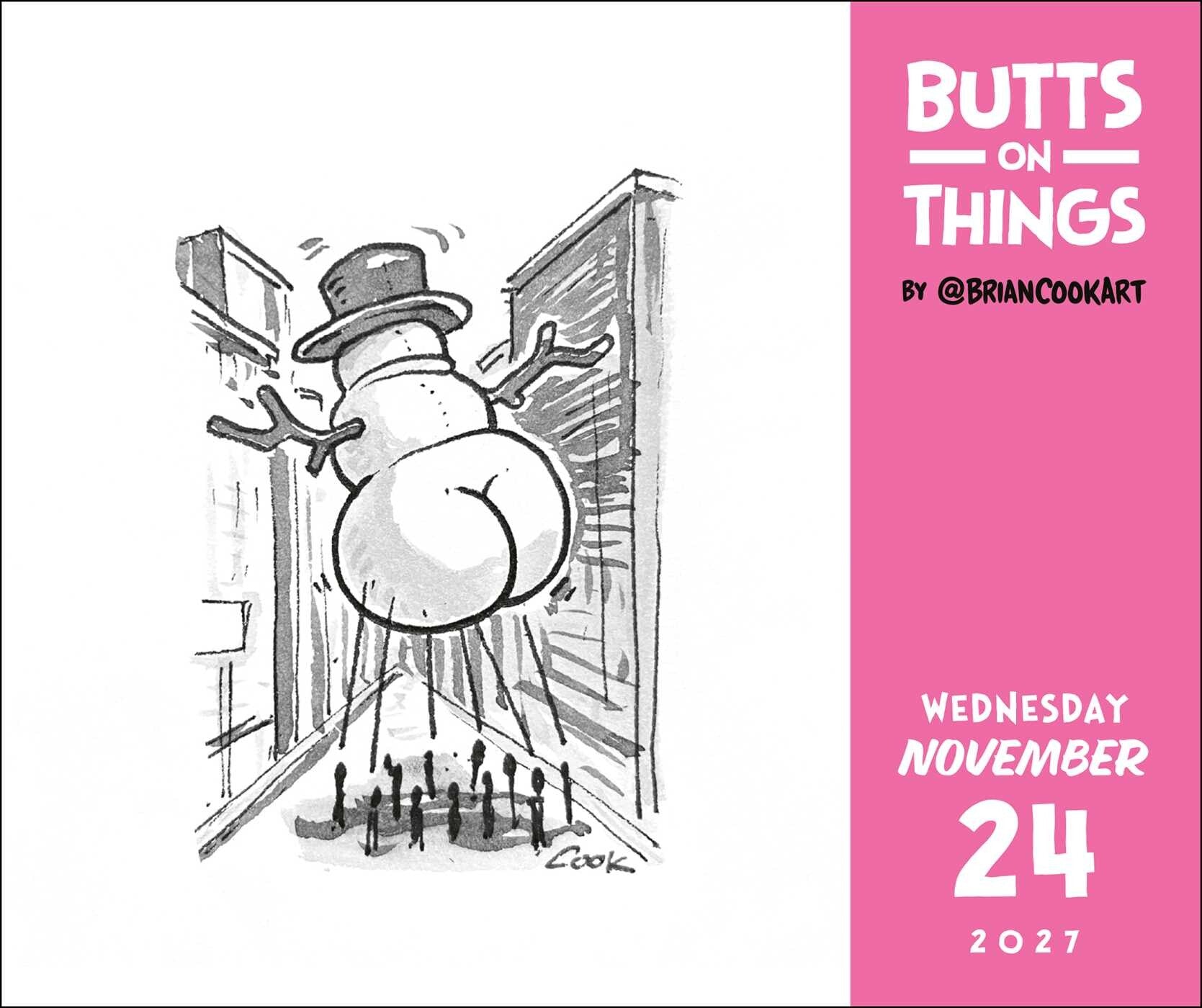 Butts On Things 2027 Calendar